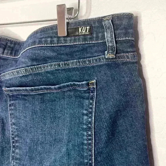 Kut From the Kloth Cuffed Dark Denim Shorts 22W #34 - Picture 5 of 6